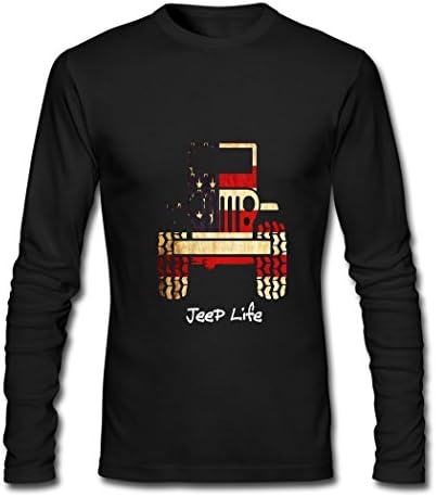 DIYCN Custom Jeep Long Sleeve T-shirt, Personalized Jeep T-shirt for Men
