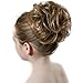 Dodoing Curly Messy Hair Bun Extension Ponytail Hairpiece Hair Extensions Donut Hair Chignons Hair Piece Wig 14 Colors