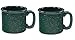 Santa Fe Campfire Coffee & Tea Mug Perfect For Camping or Home, Green 14 oz (Pack of 2)