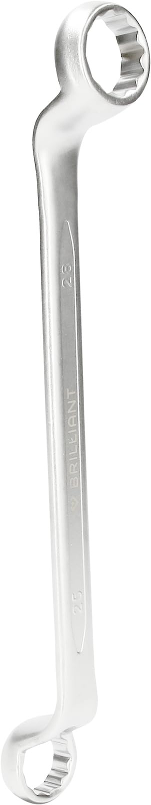 BRILLIANT TOOLS BT012910 Double Ring Spanner Offset 25 x 28 mm [Powered by KS Tools]