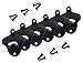 Bottle Openers Cast Iron Wall Mount With Screws Black, Open Here Classic Mounted Vintage Style Home Bartender Restaurant Decor, Set Of 6