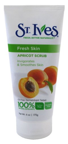 St. Ives Fresh Skin Apricot Scrub, Invigorating, Oil Free 6 Oz (Pack of 3) by St. Ives