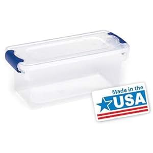 Amazon.com: Homz Small Clear Plastic Storage Containers ...