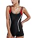 Delimira Women's Plus Size Athletic Sport One Piece Boy-Leg Swimsuits