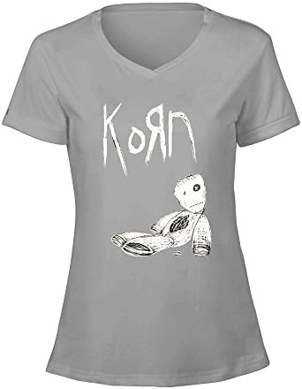 Ninoo New metal Band Korn 2016 Tour Logo Fashion Design V-Neck Tee shirt for Women