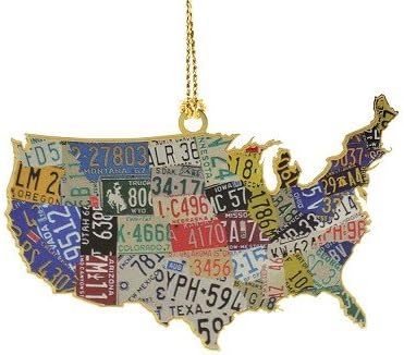 ChemArt 54439 USA License Plate map