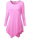 Thanth Womens Comfy Loose Fit Long Tunic Top With Various Hem