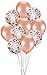 12th Birthday Decorations Party Supplies, Jumbo Rose Gold Foil Balloons for Birthday Party Supplies,Anniversary Events Decorations and Graduation Decorations Sweet 12 Party,12th Anniversary
