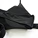 MOOSKINI Womens Push-up Bikini Set Two Piece Halter Bathing Suits Swimsuit (L, Black)