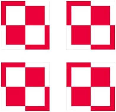 FA Vinyl4X - 1.5" Polish Air Force Roundel Sticker Die Cut Decal