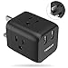 UK Ireland Scotland Travel Adapter Plug, TESSAN UK Power Adapter with 2 USB Charger Ports 3 American Outlets, Wall Adaptor for US to England British London Hong Kong, Type G