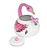 HOME-X Pink Flamingo Whistling Tea Kettle, Animal Teapot, Kitchen Accessories and Décor