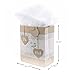Hallmark Large Gift Bag with Tissue Paper for Weddings, Bridal Showers, Engagements and More (Mr. & Mrs. Hearts)