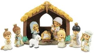 Amazon.com: Precious Moments 10-piece Nativity Set: Home & Kitchen