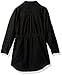 Calvin Klein Girls' Longsleeve Tie-waist Shirtdress