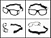 Ray Ron Sports Goggles Safety Protective Basketball Glasses for Adults with Adjustable Strap for Basketball Football Volleyball Hockey Rugby