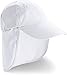 Coolibar UPF 50+ Men's Women's Alex All Sport Hat - Sun Protective (One Size- White)