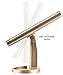 Tri-Fold Lighted Vanity Makeup Mirror with 21 LED Lights, Touch Screen and 10X / 3X / 2X / 1X Magnification Mirror, Two power Supply Mode Tabletop Makeup Mirror,Travel Cosmetic Mirror (gold)