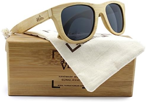Tierra Verde TA1001 Floatable Polarized Sunglasses Bamboo Wood w/Crystal Grey (01/04) 52mm Made in Florida