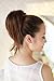 X&Y ANGEL- New Charming Wavy Bun With Strip Hairdo Scrunchie Ponytail Hairpiece Hair Extensions H005 (natural black)