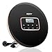 Portable CD Player, HOTT Personal Compact Disc CD Player with Headphones, Anti-Skip/Shockproof Protection Small Music CD Walkman MP3 Players with LCD Display for Adults Students Kids, Gift for Car Use