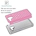 Fierce XL Case, EC™ Hybrid [Dual Layer] [Drop Protection] Studded Rhinestone Crystal Bling Protective Case Cover For Alcatel OneTouch Fierce XL (Pink+Gray)