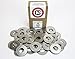 Chenango Supply Stainless 1/2inches Flat Washer (Bolt Lengths Available in Listing), 304 Stainless Steel, 50 Pieces (1/2 Flat Washer)