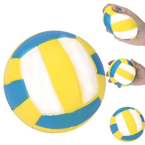 Alonea Fun Squeeze Toys, Squishy Slow Rising Squeeze Toy Gift Squishy Toys (Volleyball) - Thumbnail 5