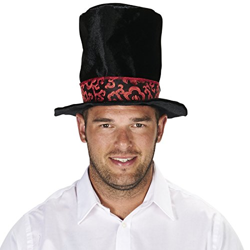 Mad Hatter Black Adult Top Hat