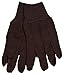 Memphis 7100P Brown Jersey Work Gloves All Cotton, Size Large (12 Pair) primary