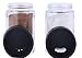Salt and Pepper Shakers - Modern Design Spice Containers for Herbs, Spice, Seasonings - 2 Pc Set