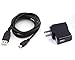 EEkimy 2 in 1 Replacement Travel Charger+ USB Charger Cable for Sony Walkman NWZ-E383, NWZ-E384 and NWZ-E385 MP3 Player