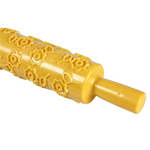 Finance Plan Hot Sale Home Kitchen Accessories 12 Patterns Baking Tools Fondant Cake Decorating Rolling Pin - Thumbnail 6