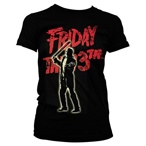 Officially Licensed Merchandise Friday The 13th - Jason Voorhees Girly Tee (Black), Small