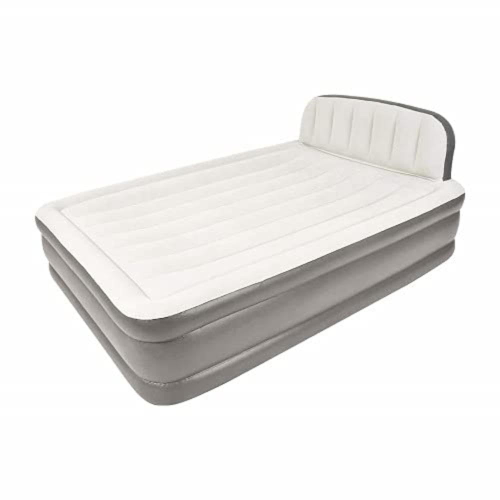 Benross Queen Sized Deluxe Inflatable Airbed with Headboard and Built in Electric Pump/Self Inflating Waterproof Air Mattress/Ideal for Christmas Sleepovers and Guest Rooms
