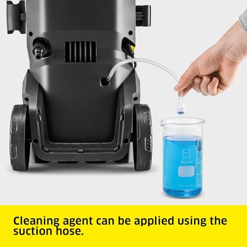 Kärcher high-pressure washer K 4 WCM Flex eco!Booster, pressure: max. 130 bar, flow rate: 420 l/h, coverage: 30 m²/h, weight: 11.5 kg, extra flexible high-pressure hose, eco!Booster, dirt blaster