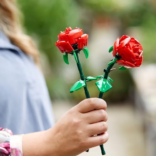 Botanicals Rosen - Kunstblumen Set - Geschenk zum Muttertag - Schreibtischdeko oder Blumendeko - Modellbau für Frauen und Männer - 40460
