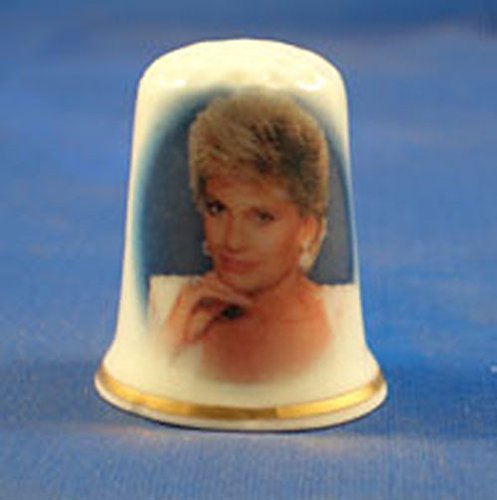 Porcelain China Collectable Thimble - Tammy Wynette - Free Gift Box
