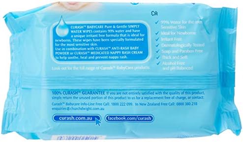 curash simply water wipes