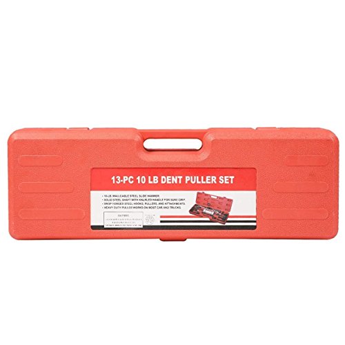 13PC Dent Puller w/10lbs Slide Hammer Auto Body Truck Repair Tool Kit Heavy Duty Victor Brazing Pcs Oxy Soldering And Portable BESTChoiceForYou - Thumbnail 3