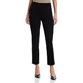 Lyssé Elysse High Waisted Ponte Pants for Women – Pull On Cropped Dress Pants with 4-Way Stretch Ponte Knit Fabric