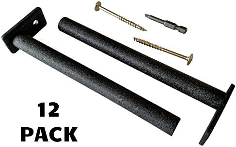 All American DIY Floating Shelf Brackets (Contractor Pack - 12 Units)