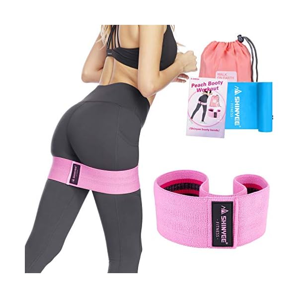 Shinyee-Booty-Hip-Bands-High-Resistance-Band-Workout-Exercise-Glute-Band-WomenFitness-Gym-Loop-Circle-Legs-ButtNon-Slip-Fabric-Heavy-Duty-Training-Band-Hip-Up Shinyee Booty Hip Bands High Resistance Band Workout Exercise Glute Band Women,Fitness Gym Loop Circle Legs Butt,Non…