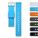 AZLAND Quick Release Silicone Replacement Wrist Watch Bands Straps for Mens Womens Blue 18mm 20mm 22mm