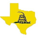 Texas Gadsden Flag car bumper sticker window decal 5