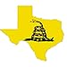 Texas Gadsden Flag car bumper sticker window decal 5
