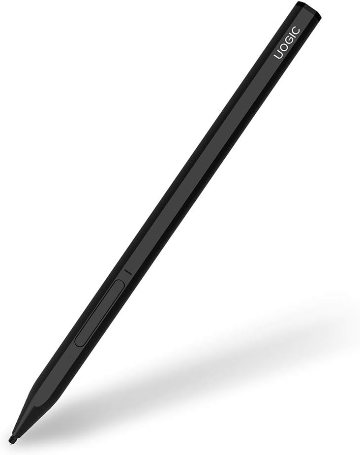 Stylus Pen for Apple iPad with Palm Rejection, Rechargeable, Uogic Stylus for Apple iPad (10.2-Inch), iPad Pro 2018(11/12.9 Inch), iPad (6th Gen), Air (3rd Gen), Mini (5th Gen), Black