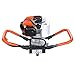 Yeshom 52cc Earth Auger Petrol Gas Powered Post Hole Digger Machine wit Fuel Mixing Tank for 4