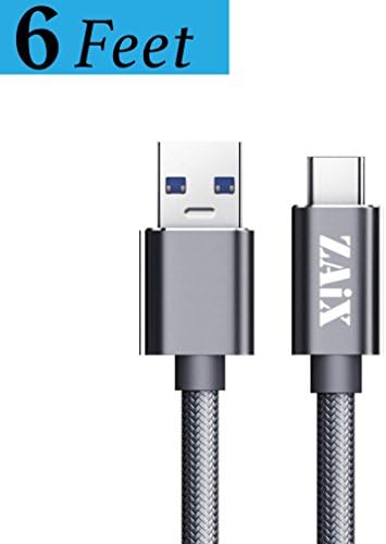 (Extra Long 6 Feet) USB Type-C Cable. For Google Pixel XL 2. Nokia 8 7. Sony Xperia XA1 XA2 XZ XZs XZ1 XZ2 Premium Ultra Compact. Samsung Galaxy S9 S9+ Note 8 A8+. Nylon Braided Charger Charging Cord.