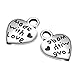 100 Pcs Love Heart Charm